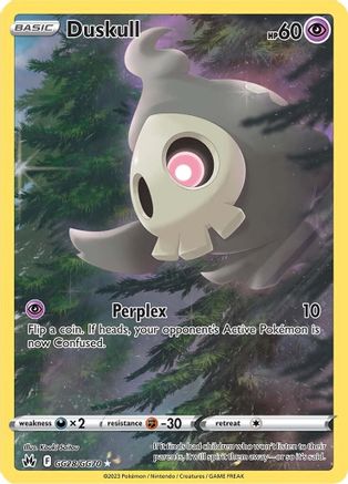 POKEMON TCG - Duskull GG28/GG70 Crown Zenith Galarian Gallery - Ultra Rare