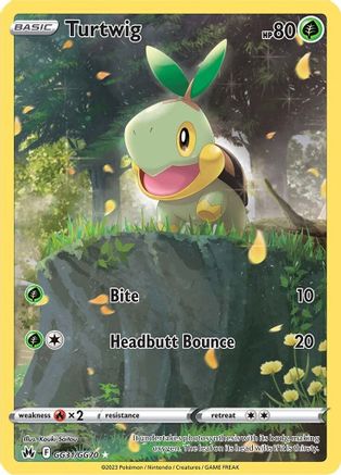 POKEMON TCG - Turtwig GG31/GG70 Crown Zenith Galarian Gallery - Ultra Rare