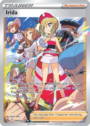 POKEMON TCG - Irida GG63/GG70 Crown Zenith Galarian Gallery - Ultra Rare