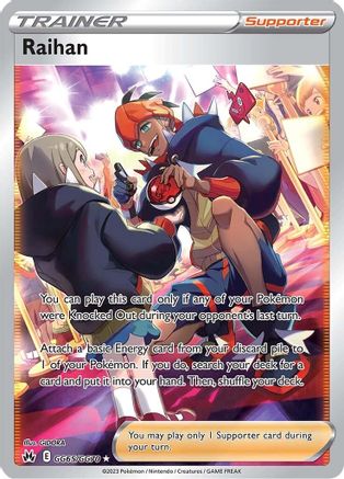 POKEMON TCG - Raihan GG65/GG70 Crown Zenith Galarian Gallery - Ultra Rare