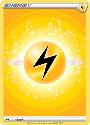 POKEMON TCG - Lightning Energy (Texture Full Art) 155/159 Crown Zenith - Ultra Rare