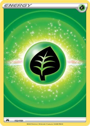 POKEMON TCG - Grass Energy (Texture Full Art) 152 SWSH Crown Zenith - Ultra Rare