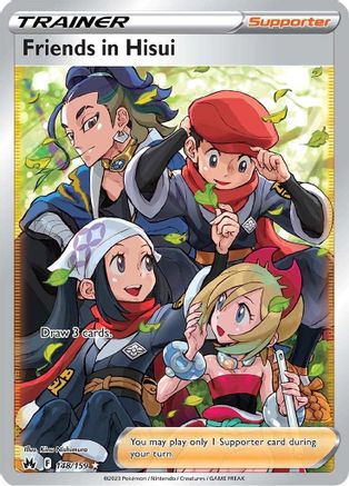 POKEMON TCG - Friends in Hisui (Full Art) 148/159 Crown Zenith - Ultra Rare