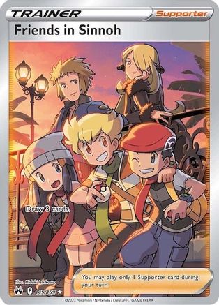 POKEMON TCG - Friends in Sinnoh (Full Art) 149/159 Crown Zenith - Ultra Rare