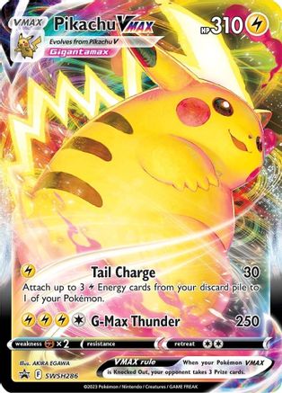 POKEMON TCG - Pikachu VMAX SWSH286 SWSH Sword & Shield Promo Cards - Promo