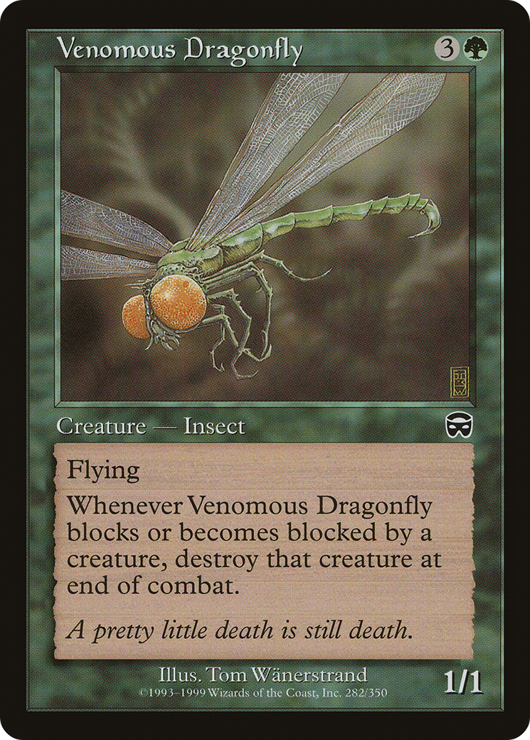 MAGIC: THE GATHERING  - Venomous Dragonfly (MMQ-282) - Mercadian Masques