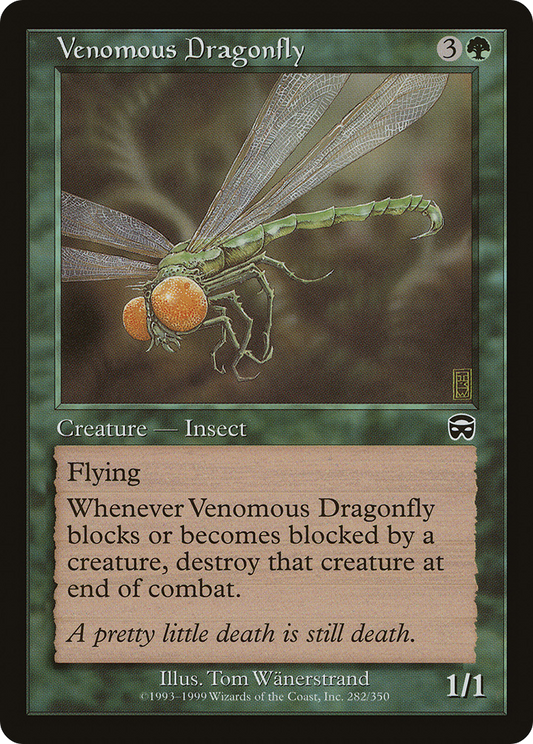 MAGIC: THE GATHERING  - Venomous Dragonfly (MMQ-282) - Mercadian Masques