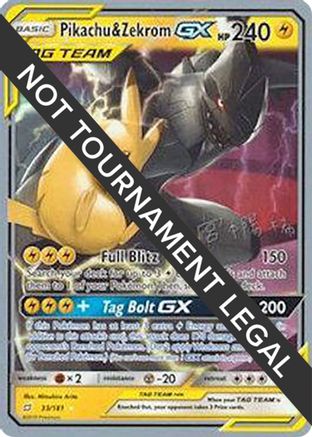 POKEMON TCG - Pikachu & Zekrom GX - 2019 (Haruki Miyamoto) 033 World Championship Decks - Ultra Rare