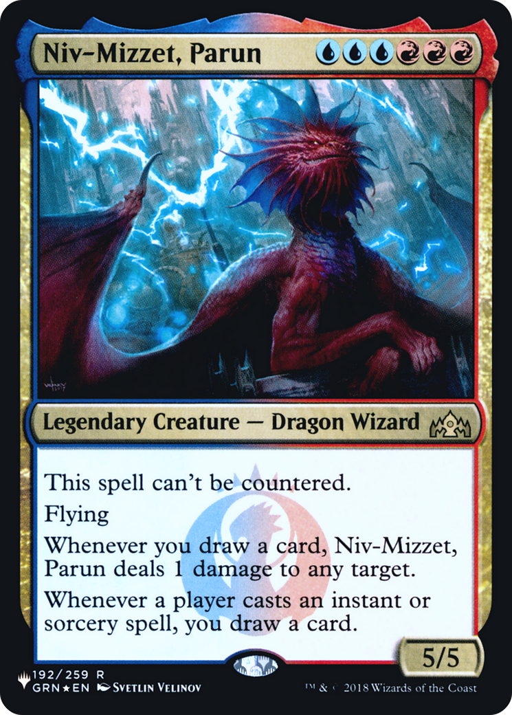 MAGIC: THE GATHERING  - Niv-Mizzet, Parun (LIST-GRN-192) - The List Foil