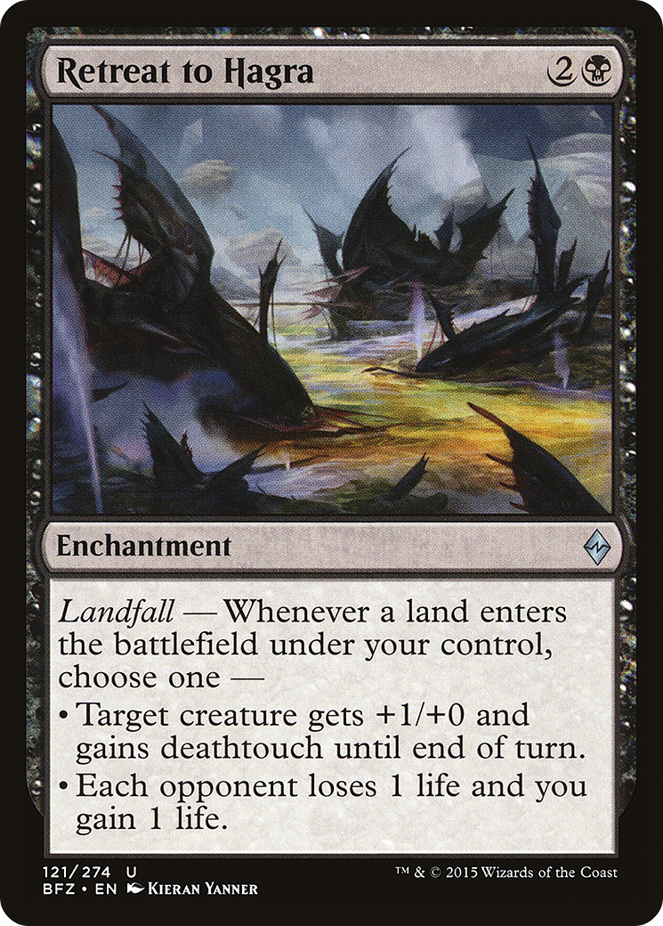 MAGIC: THE GATHERING  - Retreat to Hagra (BFZ-121) - Battle for Zendikar Foil