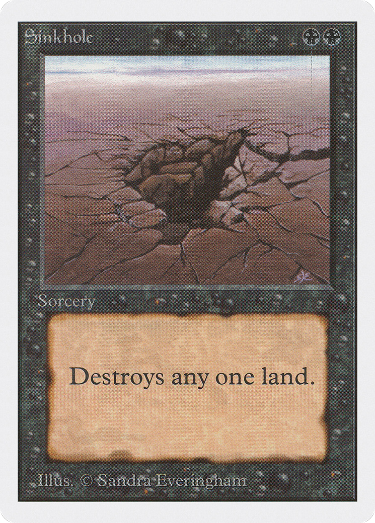 MAGIC: THE GATHERING  - Sinkhole (2ED-130) - Unlimited Edition