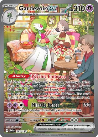 POKEMON TCG - Gardevoir ex 245/198 SV01 Scarlet & Violet Base Set - Special Illustration Rare