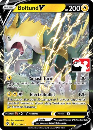 POKEMON TCG - Boltund V/264 Prize Pack Series Cards - Ultra Rare