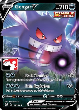 POKEMON TCG - Gengar V/264 Prize Pack Series Cards - Ultra Rare