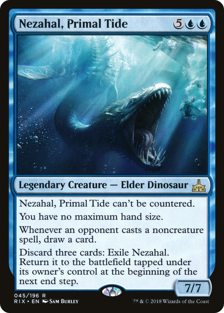 MAGIC: THE GATHERING  - Nezahal, Primal Tide (RIX-045) - Rivals of Ixalan