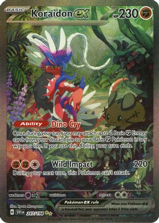 POKEMON TCG - Koraidon ex 247/198 SV01 Scarlet & Violet Base Set - Special Illustration Rare
