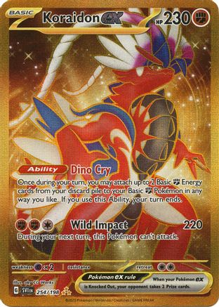 POKEMON TCG - Koraidon ex 254/198 SV01 Scarlet & Violet Base Set - Hyper Rare