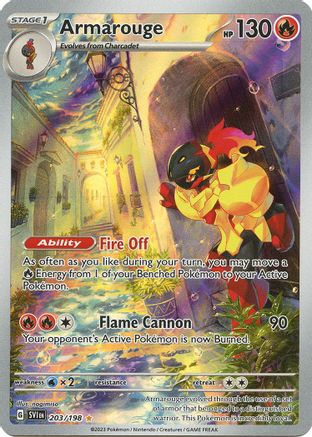 POKEMON TCG - Armarouge 203/198 SV01 Scarlet & Violet Base Set - Illustration Rare