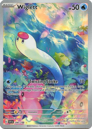 POKEMON TCG - Wiglett 206/198 SV01 Scarlet & Violet Base Set - Illustration Rare