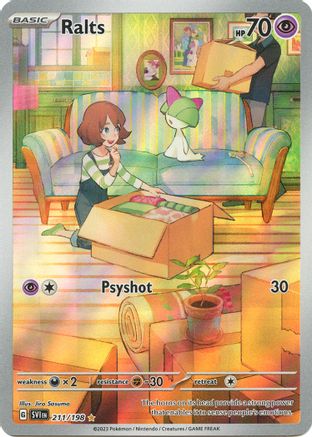POKEMON TCG - Ralts 211/198 SV01 Scarlet & Violet Base Set - Illustration Rare