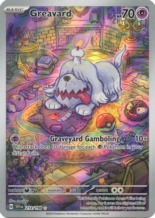 POKEMON TCG - Greavard 214/198 SV01 Scarlet & Violet Base Set - Illustration Rare