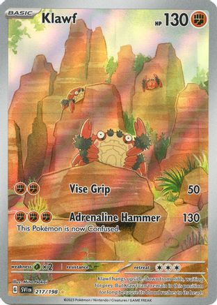 POKEMON TCG - Klawf 217/198 SV01 Scarlet & Violet Base Set - Illustration Rare