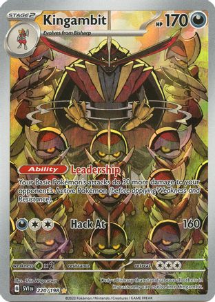 POKEMON TCG - Kingambit 220/198 SV01 Scarlet & Violet Base Set - Illustration Rare