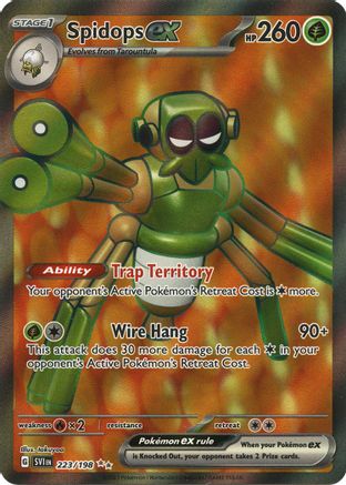 POKEMON TCG - Spidops ex 223/198 SV01 Scarlet & Violet Base Set - Ultra Rare