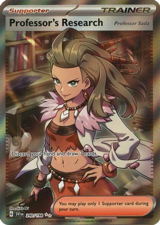 POKEMON TCG - Professor's Research 240/198 SV01 Scarlet & Violet Base Set - Ultra Rare