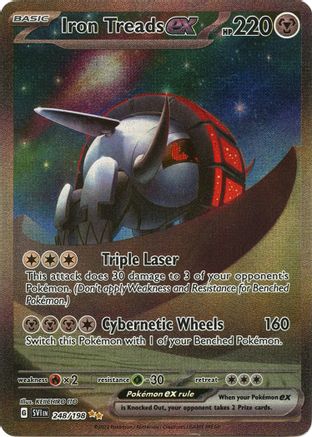 POKEMON TCG - Iron Treads ex 248/198 SV01 Scarlet & Violet Base Set - Special Illustration Rare