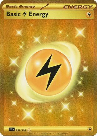 POKEMON TCG - Basic Lightning Energy 257/198 SV01 Scarlet & Violet Base Set - Hyper Rare