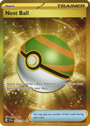 POKEMON TCG - Nest Ball 255/198 SV01 Scarlet & Violet Base Set - Hyper Rare