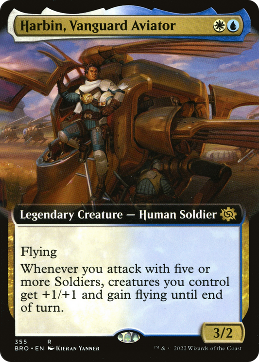 MAGIC: THE GATHERING  - Harbin, Vanguard Aviator (Extended Art) (BRO-355) - The Brothers' War: (Extended Art) Foil