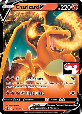 POKEMON TCG - Charizard V (Prize Pack Series 2)/172 Prize Pack Series Cards - Ultra Rare