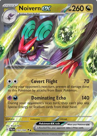 POKEMON TCG - Noivern ex 153/193 SV02 Paldea Evolved - Double Rare