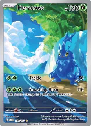 POKEMON TCG - Heracross 194/193 SV02 Paldea Evolved - Illustration Rare