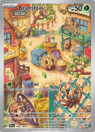 POKEMON TCG - Bramblin 198/193 SV02 Paldea Evolved - Illustration Rare