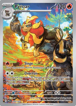 POKEMON TCG - Pyroar 200/193 SV02 Paldea Evolved - Illustration Rare