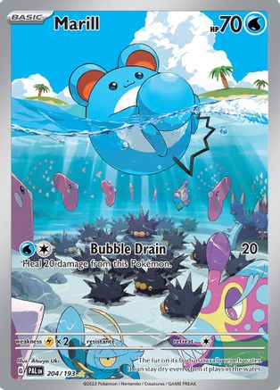 POKEMON TCG - Marill 204/193 SV02 Paldea Evolved - Illustration Rare