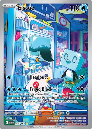 POKEMON TCG - Eiscue 205/193 SV02 Paldea Evolved - Illustration Rare