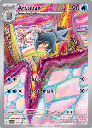 POKEMON TCG - Arctibax 209/193 SV02 Paldea Evolved - Illustration Rare