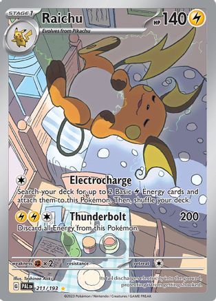 POKEMON TCG - Raichu 211/193 SV02 Paldea Evolved - Illustration Rare