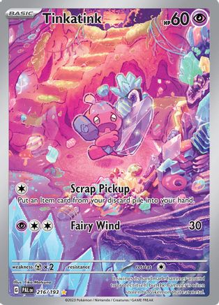 POKEMON TCG - Tinkatink 216/193 SV02 Paldea Evolved - Illustration Rare