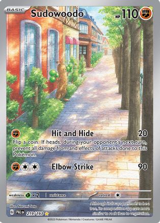 POKEMON TCG - Sudowoodo 219/193 SV02 Paldea Evolved - Illustration Rare