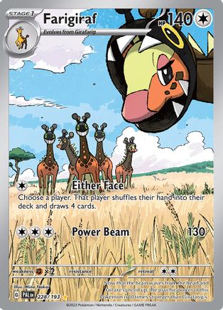 POKEMON TCG - Farigiraf 228/193 SV02 Paldea Evolved - Illustration Rare
