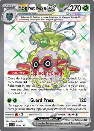 POKEMON TCG - Forretress ex 230/193 SV02 Paldea Evolved - Ultra Rare