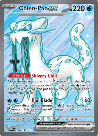 POKEMON TCG - Chien 236/193 SV02 Paldea Evolved - Ultra Rare