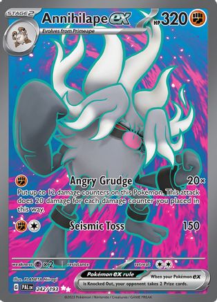 POKEMON TCG - Annihilape ex 242/193 SV02 Paldea Evolved - Ultra Rare