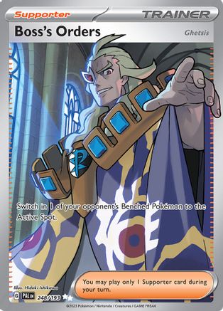 POKEMON TCG - Boss's Orders 248/193 SV02 Paldea Evolved - Ultra Rare