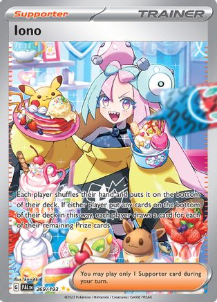 POKEMON TCG - Iono 269/193 SV02 Paldea Evolved - Special Illustration Rare